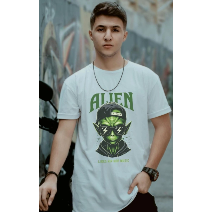 Unisex Oversize 24/1 Penye DTF Baskılı Tişört - DTF173