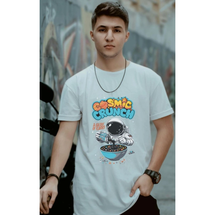 Unisex Oversize 24/1 Penye DTF Baskılı Tişört - DTF174