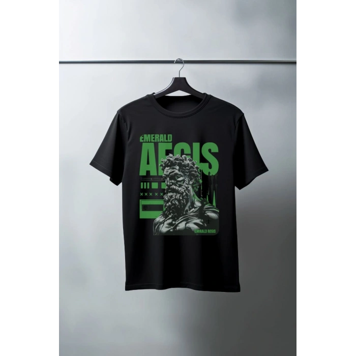 Unisex Oversize 24/1 Penye DTF Baskılı Tişört - DTF175