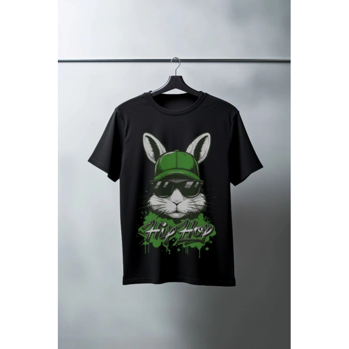 Unisex Oversize 24/1 Penye DTF Baskılı Tişört - DTF177