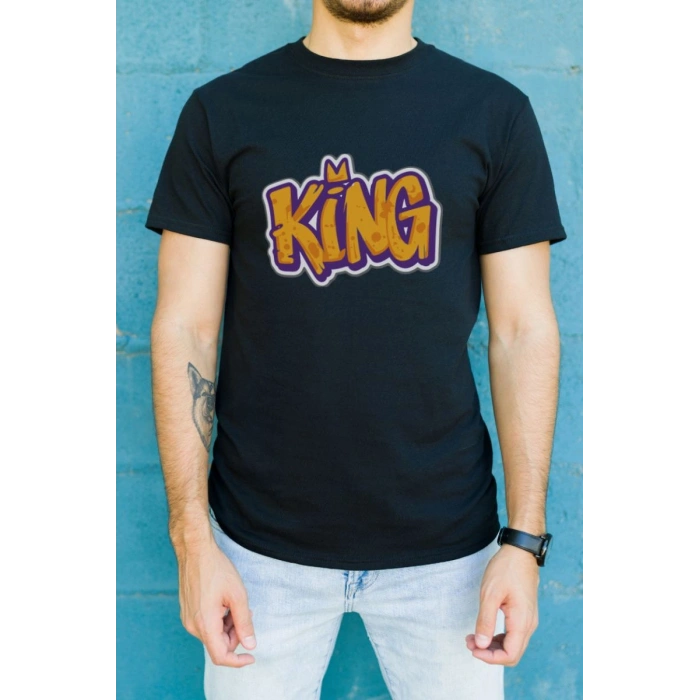 Unisex Oversize 24/1 Penye DTF Baskılı Tişört - DTF178