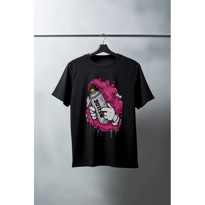 Unisex Oversize 24/1 Penye DTF Baskılı Tişört - DTF179