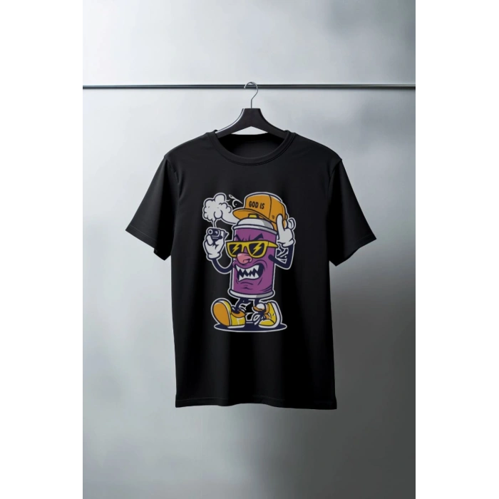 Unisex Oversize 24/1 Penye DTF Baskılı Tişört - DTF183