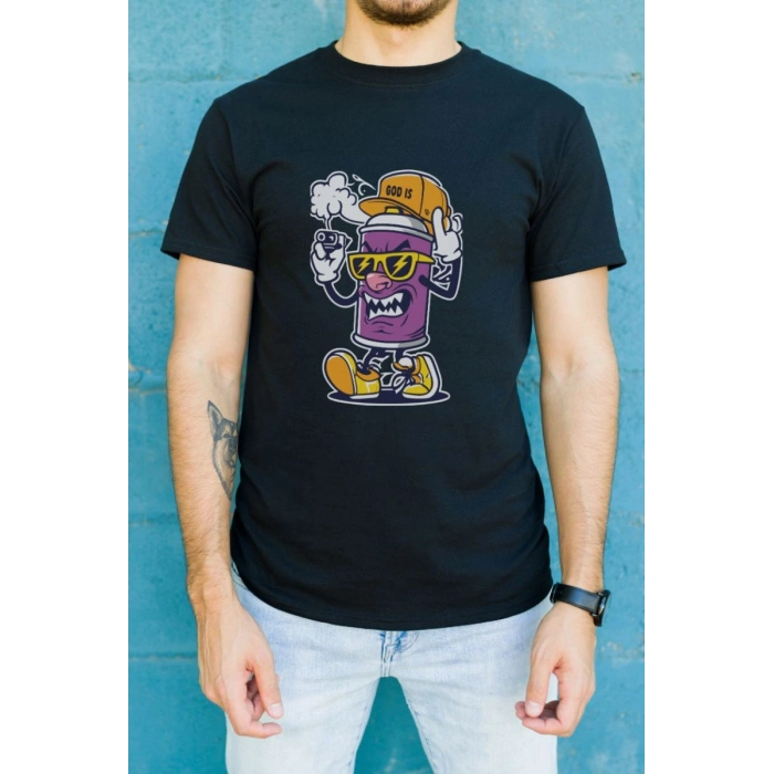 Unisex Oversize 24/1 Penye DTF Baskılı Tişört - DTF183