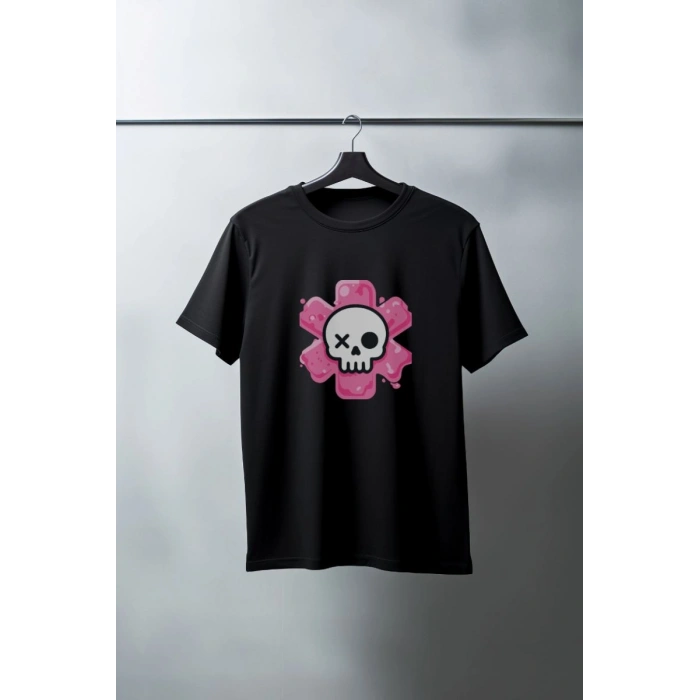 Unisex Oversize 24/1 Penye DTF Baskılı Tişört - DTF185