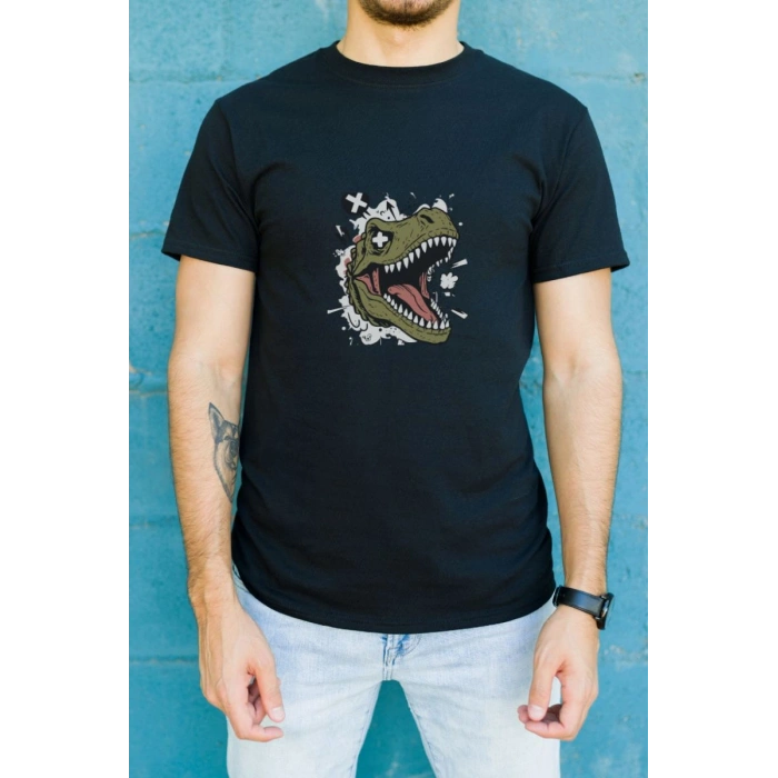 Unisex Oversize 24/1 Penye DTF Baskılı Tişört - DTF186