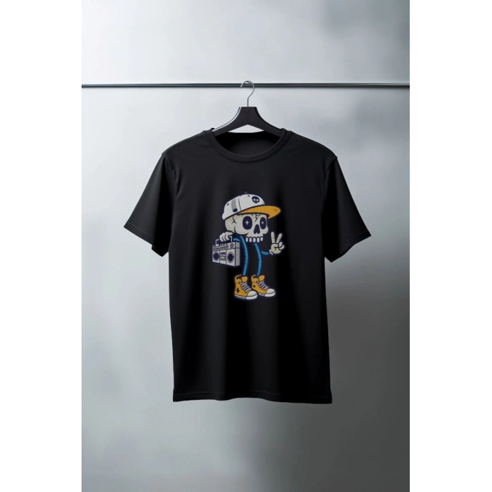 Unisex Oversize 24/1 Penye DTF Baskılı Tişört - DTF189