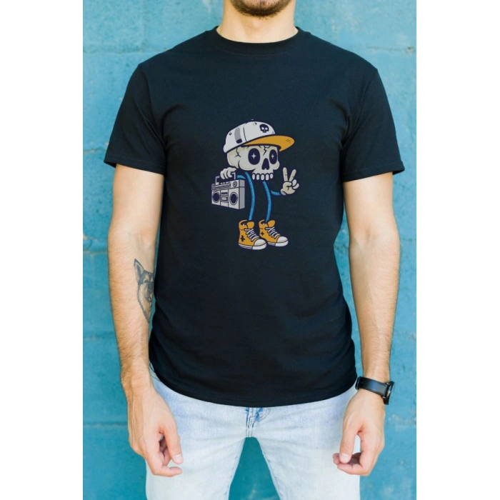 Unisex Oversize 24/1 Penye DTF Baskılı Tişört - DTF189