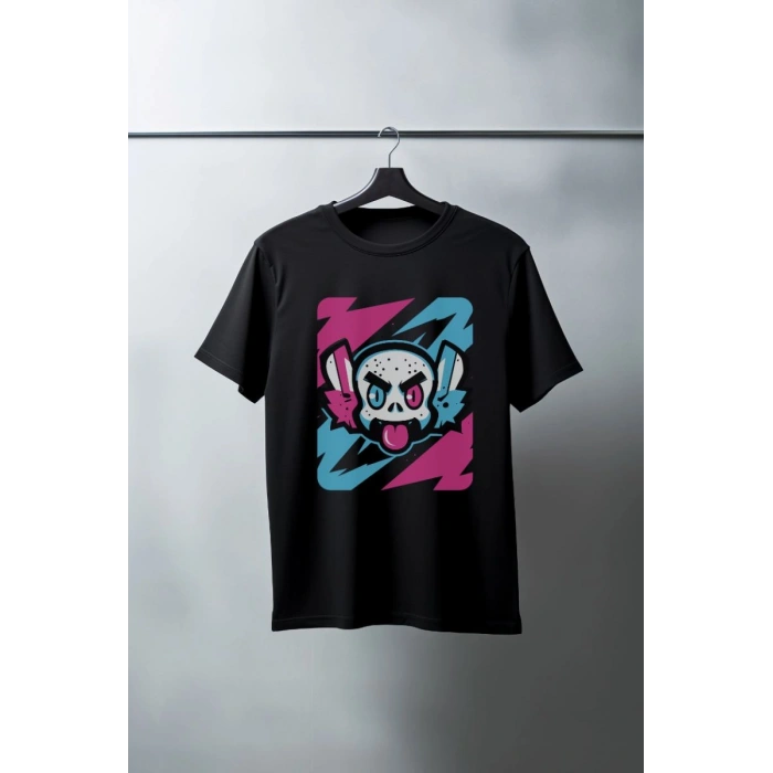 Unisex Oversize 24/1 Penye DTF Baskılı Tişört - DTF193