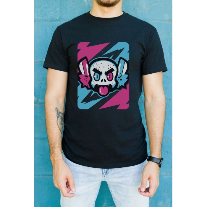 Unisex Oversize 24/1 Penye DTF Baskılı Tişört - DTF193