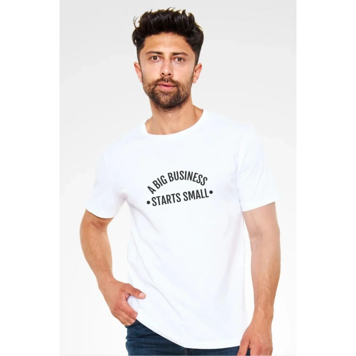 Unisex Oversize 24/1 Penye DTF Baskılı Tişört - DTF195