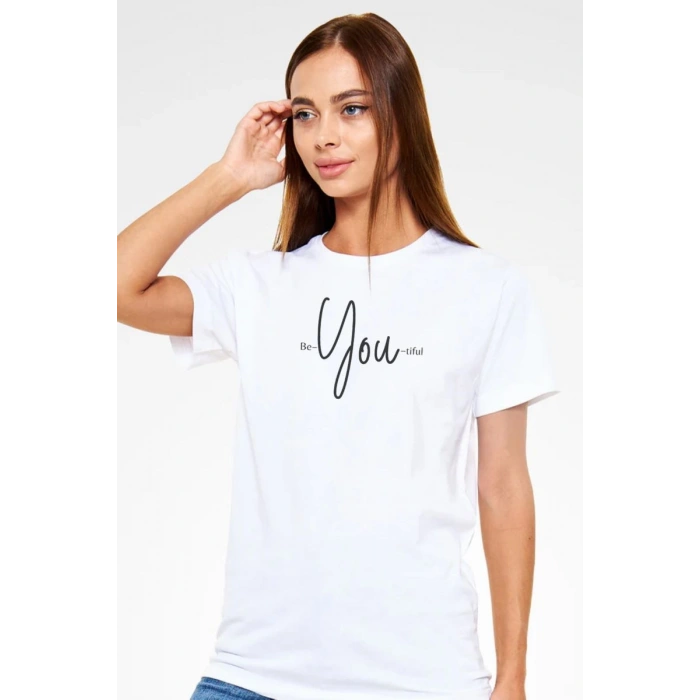Unisex Oversize 24/1 Penye DTF Baskılı Tişört - DTF203