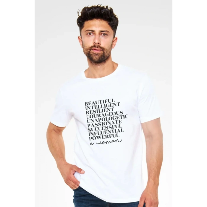 Unisex Oversize 24/1 Penye DTF Baskılı Tişört - DTF205