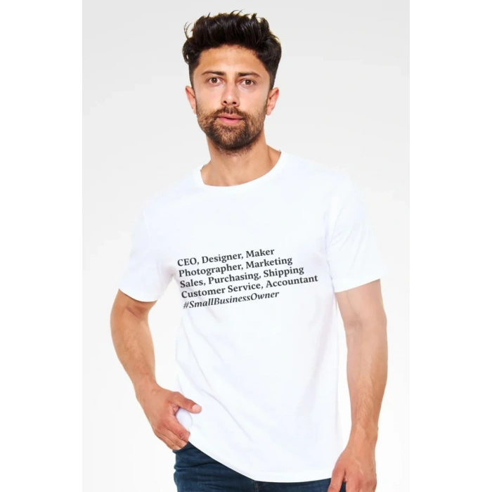 Unisex Oversize 24/1 Penye DTF Baskılı Tişört - DTF214