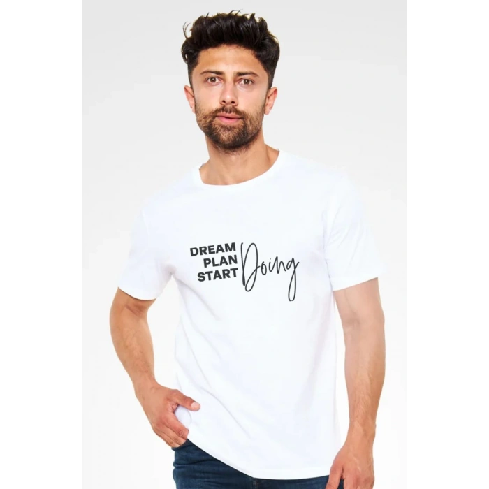 Unisex Oversize 24/1 Penye DTF Baskılı Tişört - DTF226