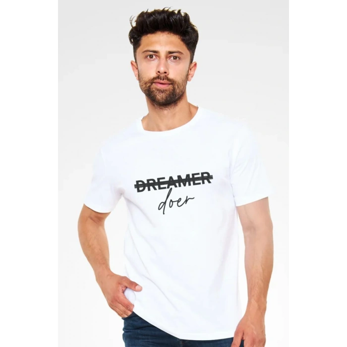 Unisex Oversize 24/1 Penye DTF Baskılı Tişört - DTF227