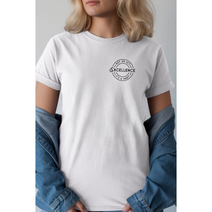Unisex Oversize 24/1 Penye DTF Baskılı Tişört - DTF235