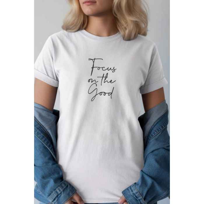 Unisex Oversize 24/1 Penye DTF Baskılı Tişört - DTF236