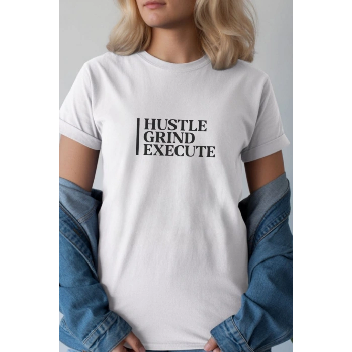 Unisex Oversize 24/1 Penye DTF Baskılı Tişört - DTF238