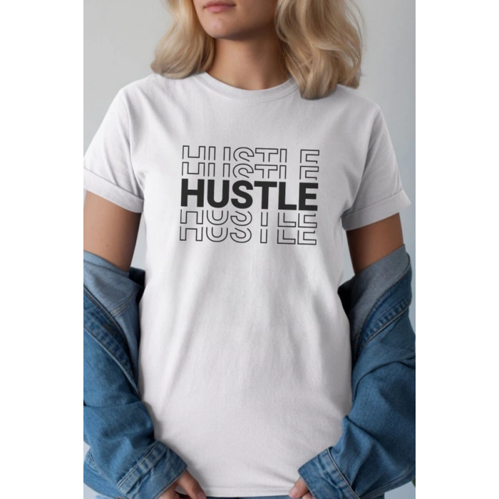 Unisex Oversize 24/1 Penye DTF Baskılı Tişört - DTF240