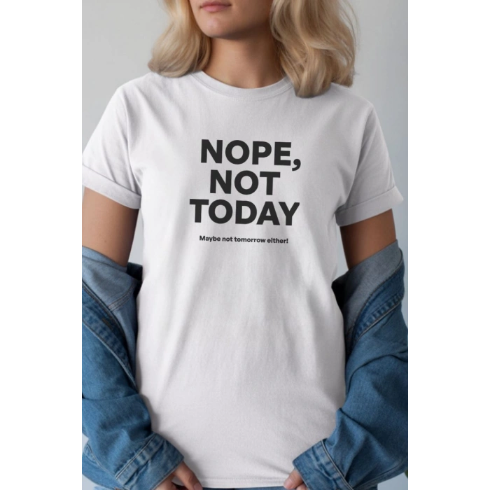 Unisex Oversize 24/1 Penye DTF Baskılı Tişört - DTF255