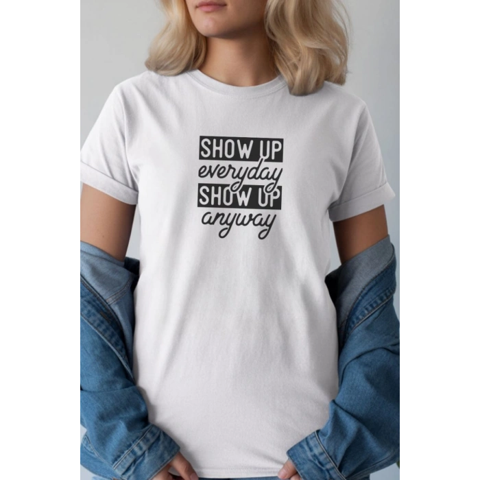 Unisex Oversize 24/1 Penye DTF Baskılı Tişört - DTF265
