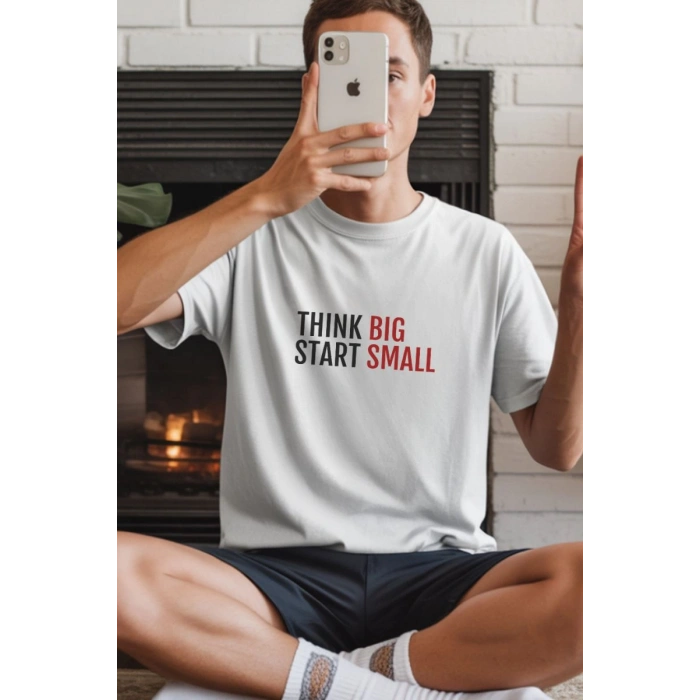 Unisex Oversize 24/1 Penye DTF Baskılı Tişört - DTF271