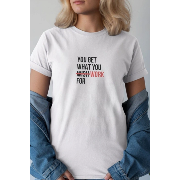 Unisex Oversize 24/1 Penye DTF Baskılı Tişört - DTF275