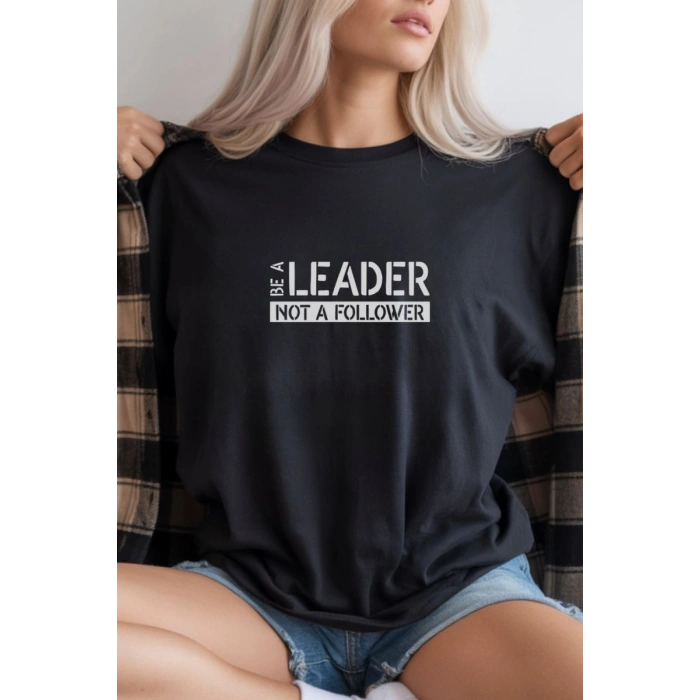Unisex Oversize 24/1 Penye DTF Baskılı Tişört - DTF277