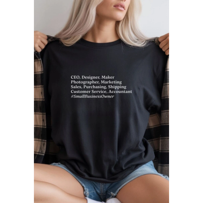 Unisex Oversize 24/1 Penye DTF Baskılı Tişört - DTF285