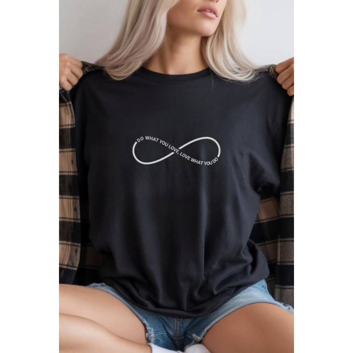 Unisex Oversize 24/1 Penye DTF Baskılı Tişört - DTF290