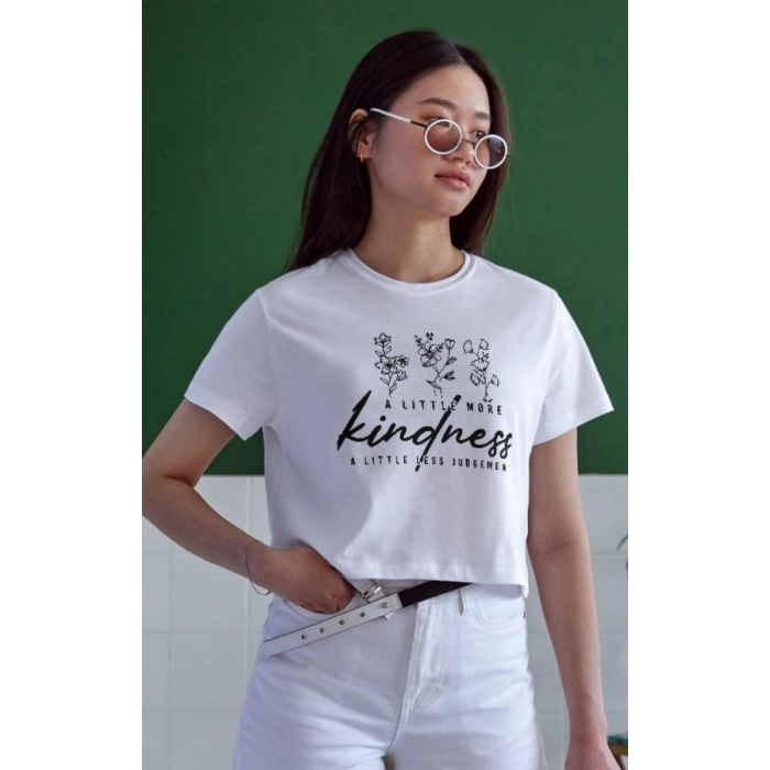 Unisex Oversize 24/1 Penye DTF Baskılı Tişört - DTF53
