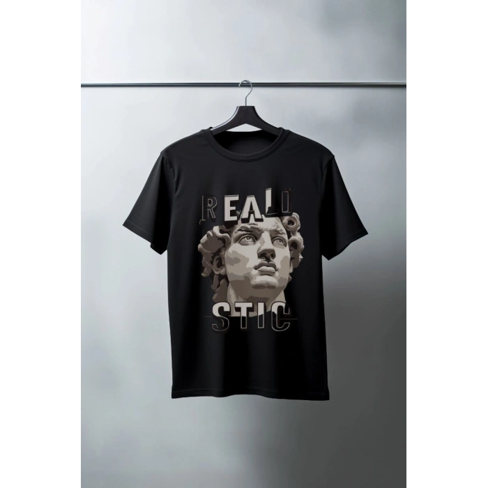 Unisex Oversize 24/1 Penye DTF Baskılı Tişört - DTF70