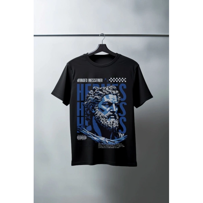 Unisex Oversize 24/1 Penye DTF Baskılı Tişört - DTF73