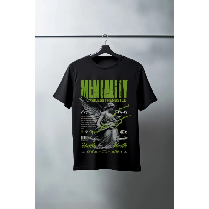 Unisex Oversize 24/1 Penye DTF Baskılı Tişört - DTF75