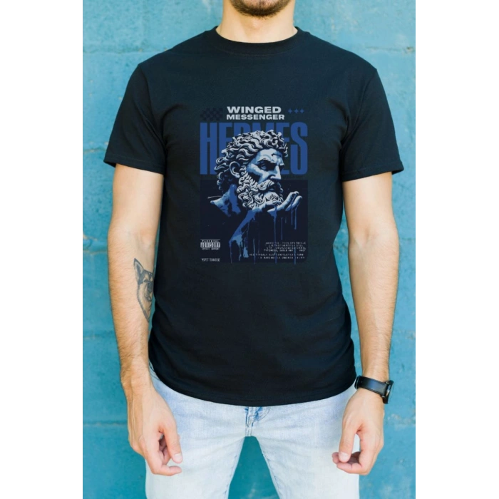 Unisex Oversize 24/1 Penye DTF Baskılı Tişört - DTF76