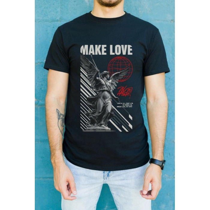 Unisex Oversize 24/1 Penye DTF Baskılı Tişört - DTF78