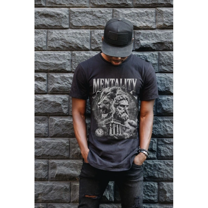 Unisex Oversize 24/1 Penye DTF Baskılı Tişört - DTF83