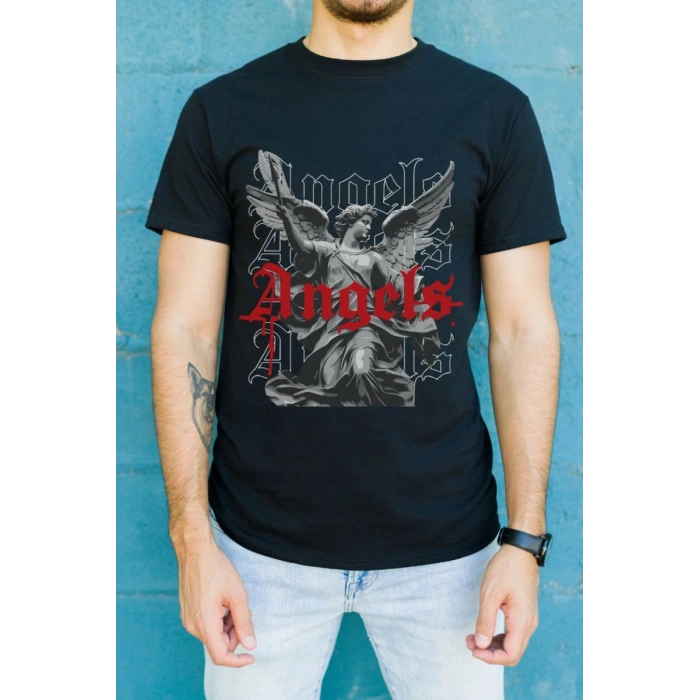 Unisex Oversize 24/1 Penye DTF Baskılı Tişört - DTF88