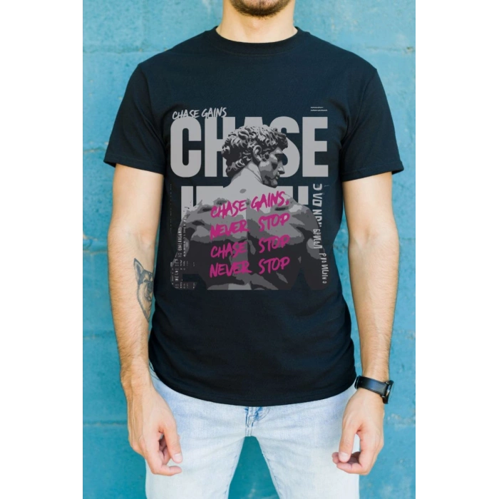 Unisex Oversize 24/1 Penye DTF Baskılı Tişört - DTF89