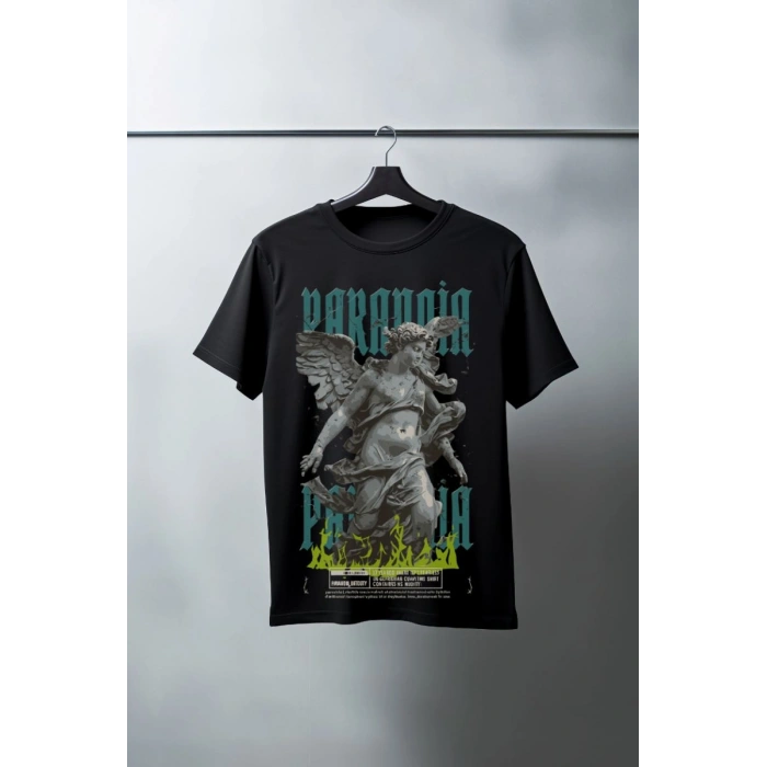 Unisex Oversize 24/1 Penye DTF Baskılı Tişört - DTF93