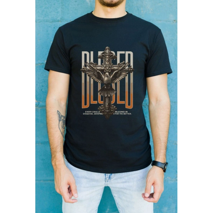 Unisex Oversize 24/1 Penye DTF Baskılı Tişört - DTF94