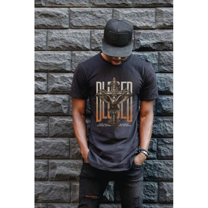Unisex Oversize 24/1 Penye DTF Baskılı Tişört - DTF94