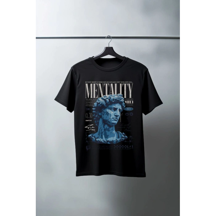 Unisex Oversize 24/1 Penye DTF Baskılı Tişört - DTF96