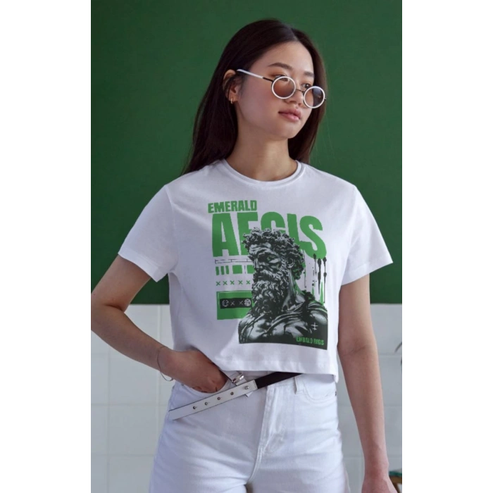 Unisex Oversize 24/1 Penye DTF Baskılı Tişört - DTF99