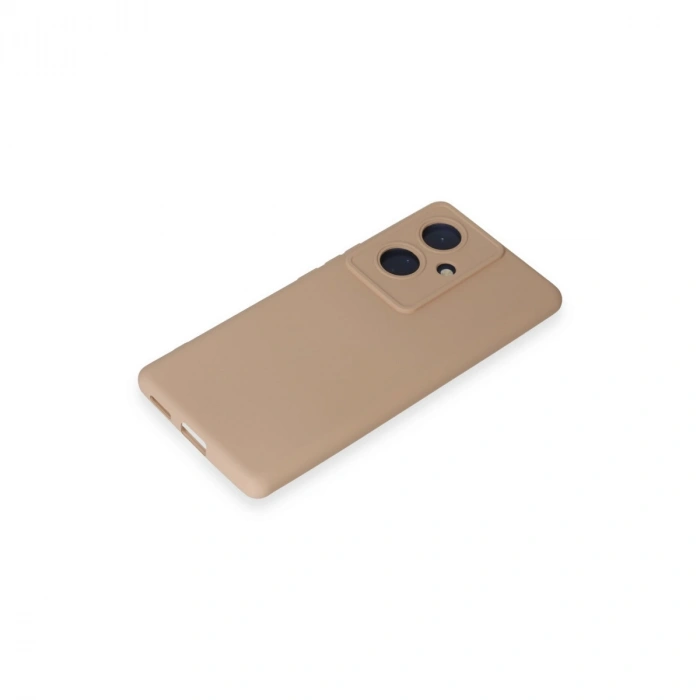 Vivo V29 Lite Kılıf Nano İçi Kadife Silikon - Pudra