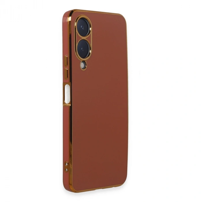 Vivo Y17s Kılıf Volet Silikon - Kırmızı