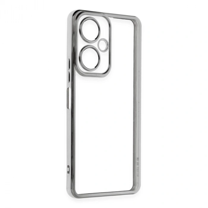 Vivo Y27 Kılıf Razer Lensli Silikon - Gümüş