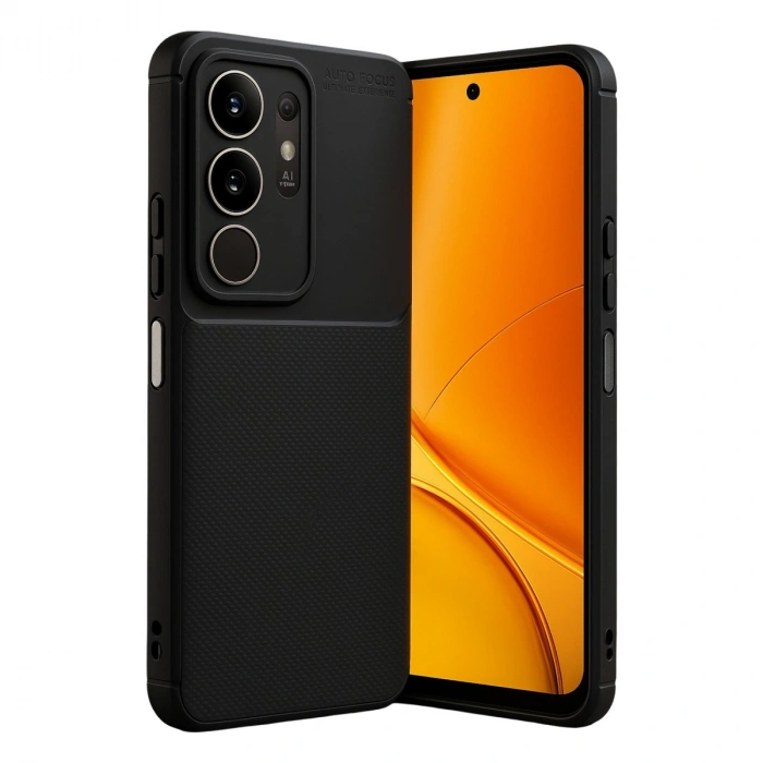 Vivo Y29 4g Auto Focus Karbon Kapak - Siyah