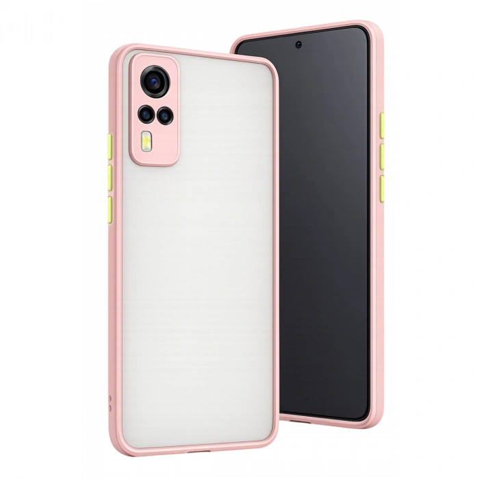 Vivo Y53s Kılıf Montreal Silikon Kapak - Pembe